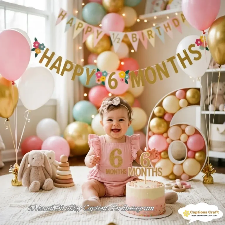 6 Month Birthday Captions For Instagram