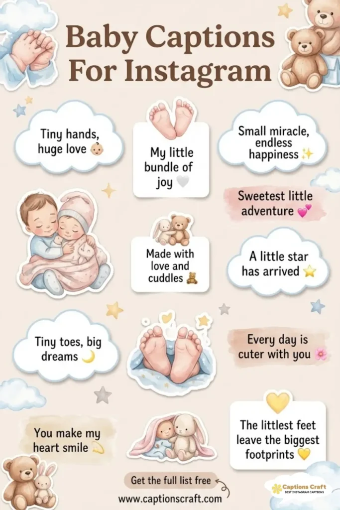 Cherish Every Moment with 125+ Adorable Baby Captions For Instagram and Quotes