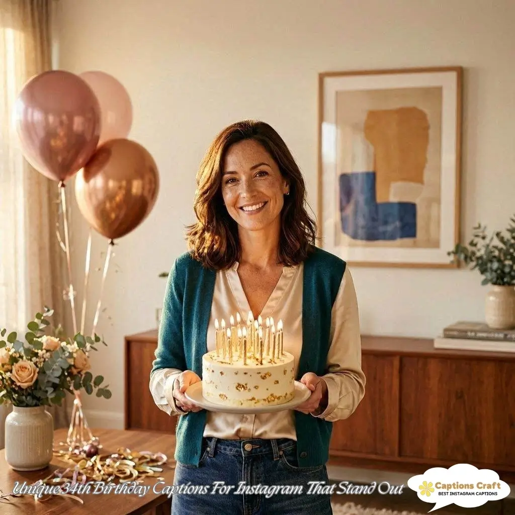 Celebrate Life with 34th Birthday Captions For Instagram and 123+ Creative Moments