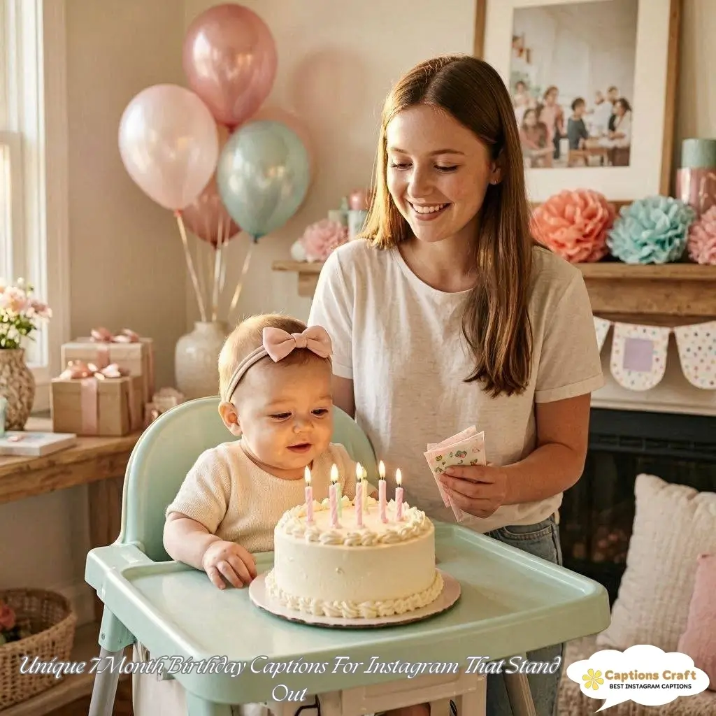 Celebrate Joyful Moments with 7 Month Birthday Captions For Instagram 127+ Delightful Choices