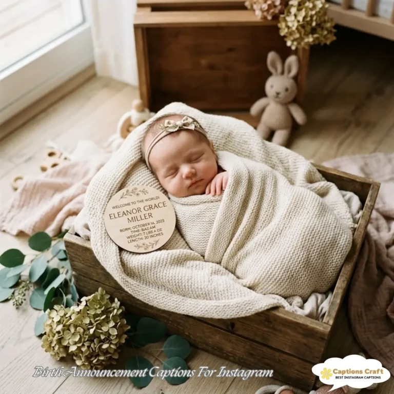 Birth Announcement Captions For Instagram