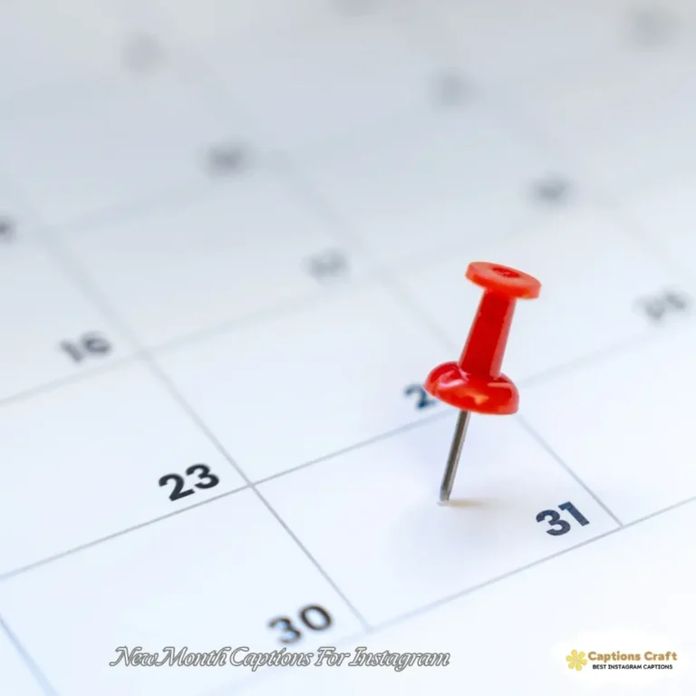 New Month Captions For Instagram