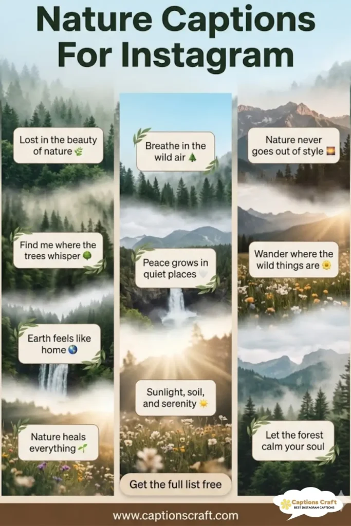 149+ Inspiring Nature Captions For Instagram and Quotes to Brighten Your Feed