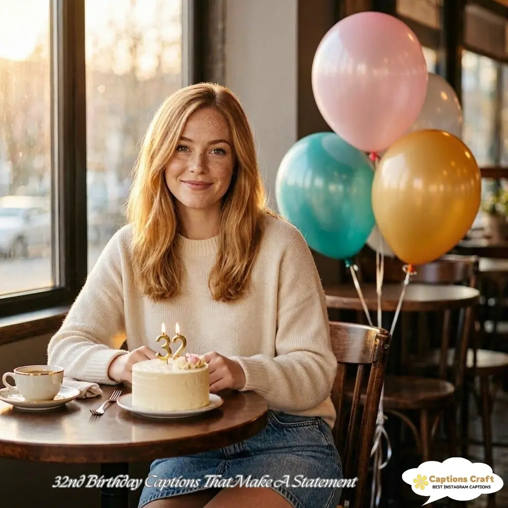 143+ Fun 32nd Birthday Captions For Instagram And Quotes For Milestone Vibes