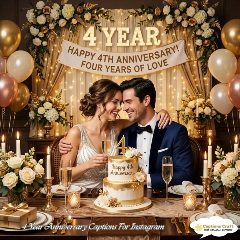 4 Year Anniversary Captions For Instagram