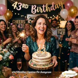 Celebrate Life with 43rd Birthday Captions For Instagram and 147+ Joyful Moments