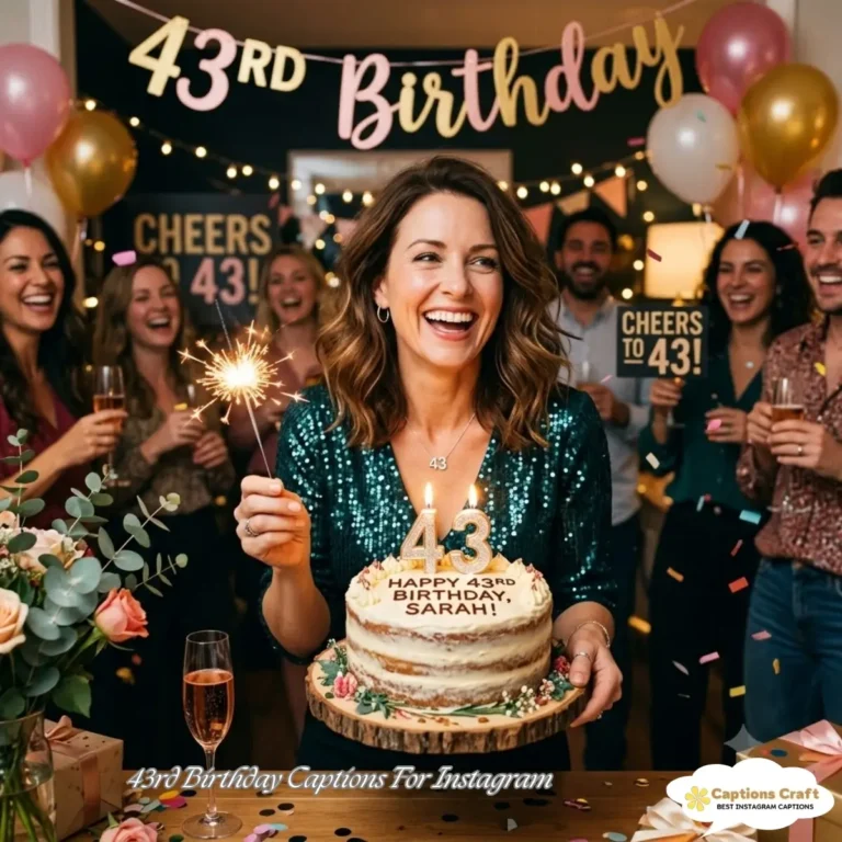 43rd Birthday Captions For Instagram