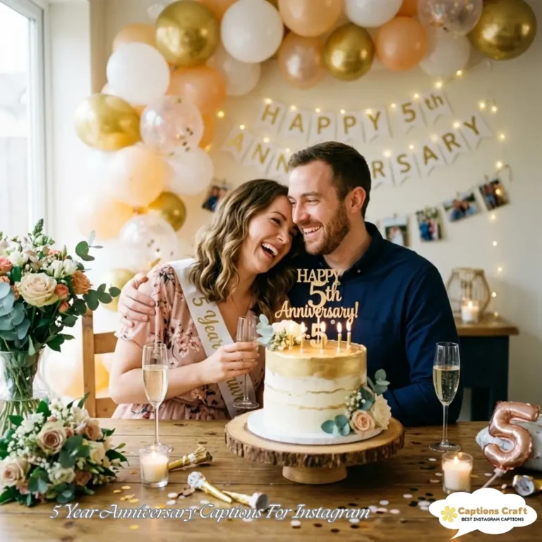 5 Year Anniversary Captions For Instagram