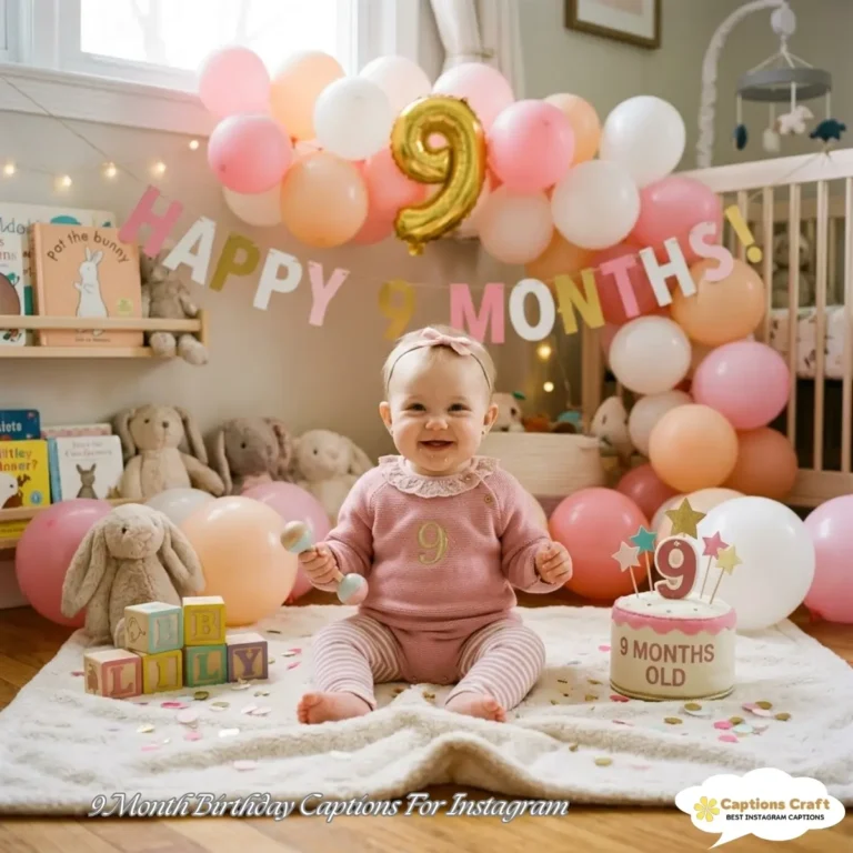 9 Month Birthday Captions For Instagram