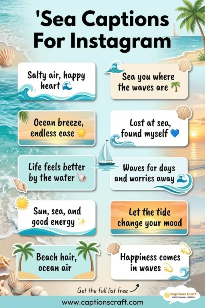 139+ Amazing Sea Captions For Instagram and Quotes to Make Waves in Your Feed