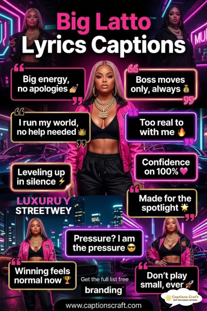 125+ Catchy Big Latto Lyrics Captions For Instagram and Quotes to Boost Your Vibe