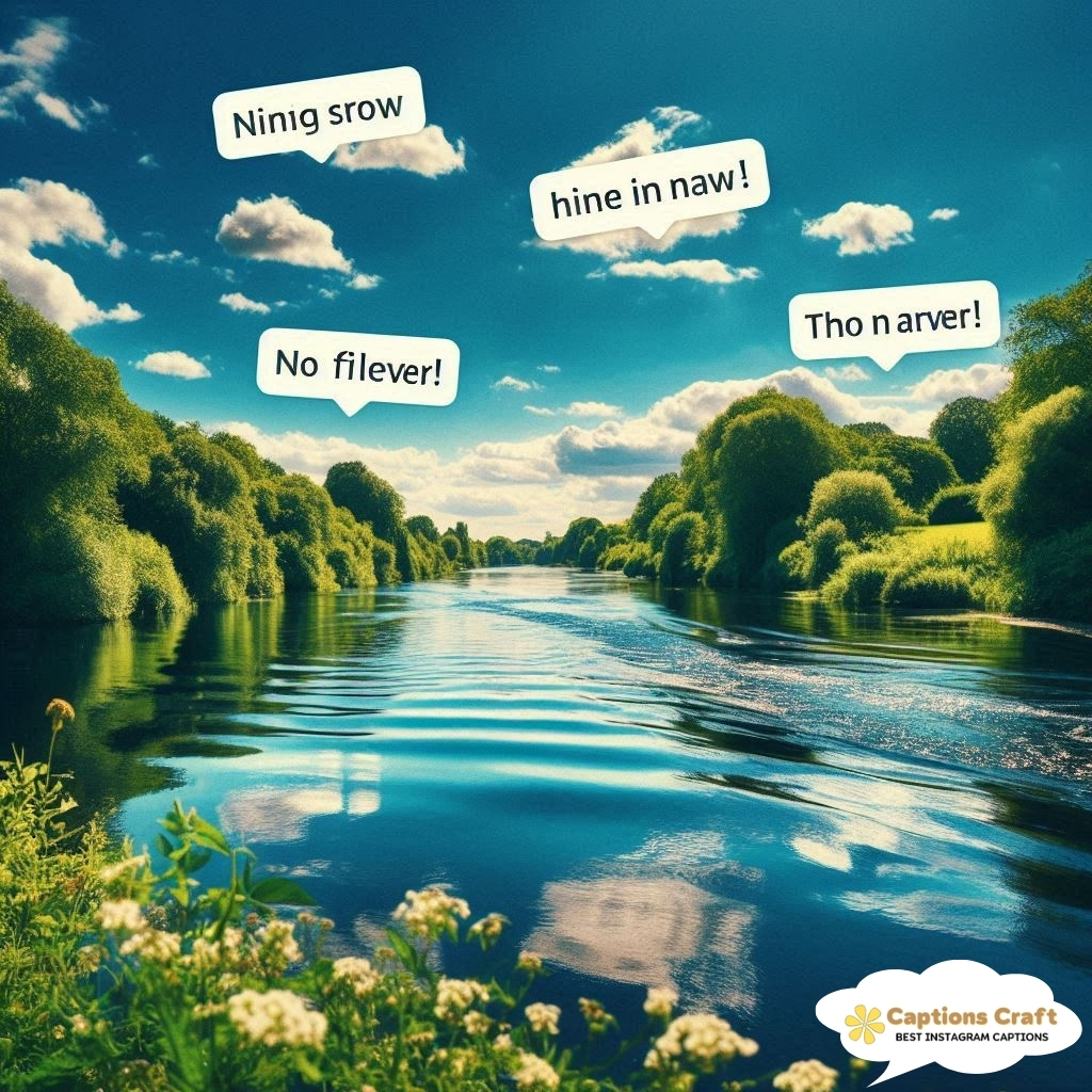 Blissful Instagram Captions For Your River Memories 1