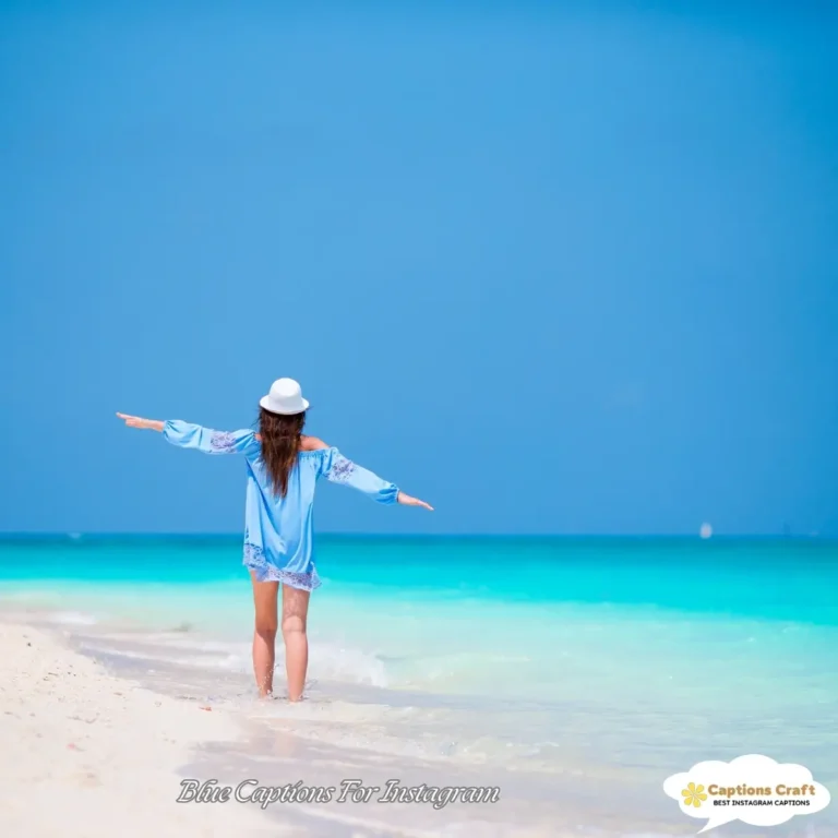 Blue Captions For Instagram