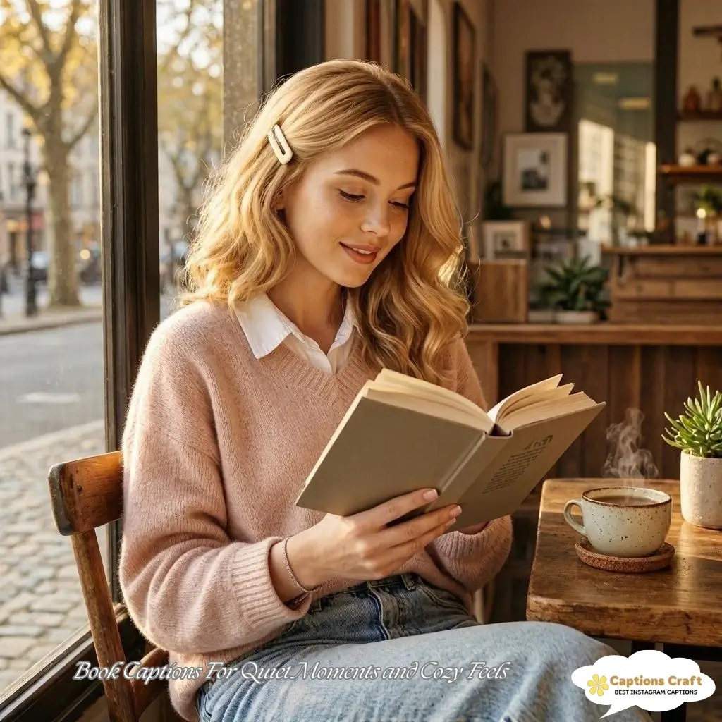 149+ Aesthetic Book Captions For Instagram and Quotes For Cozy Pages And Coffee