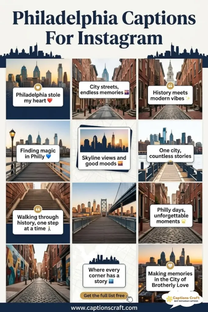129+ Inspiring Philadelphia Captions For Instagram and Quotes to Brighten Your Feed