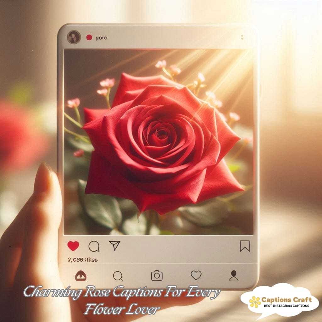 Charming Rose Captions For Every Flower Lover