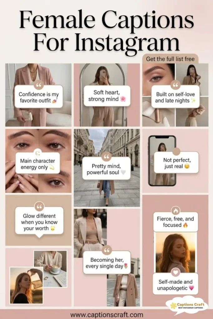 Charming Female Captions For Instagram and Quotes That Shine With 137+ Powerful Vibes