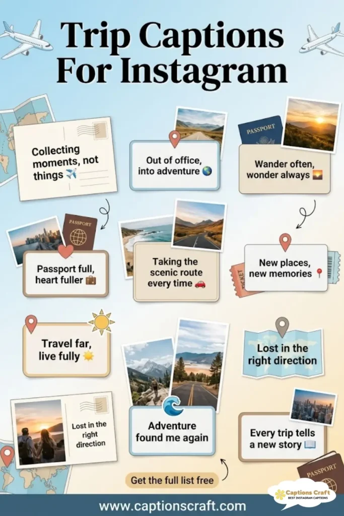 137+ Unforgettable Trip Captions For Instagram & Quotes to Inspire Adventure