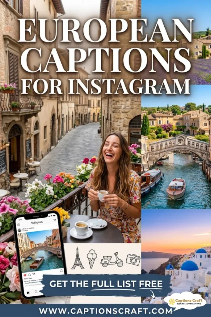 125+ Charming European Captions For Instagram That Spark Joy