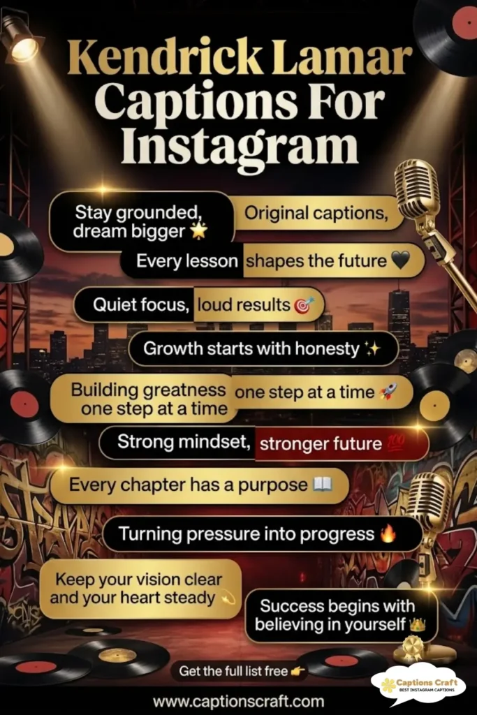 143+ Inspiring Kendrick Lamar Captions For Instagram and Quotes That Speak Volumes in 2026