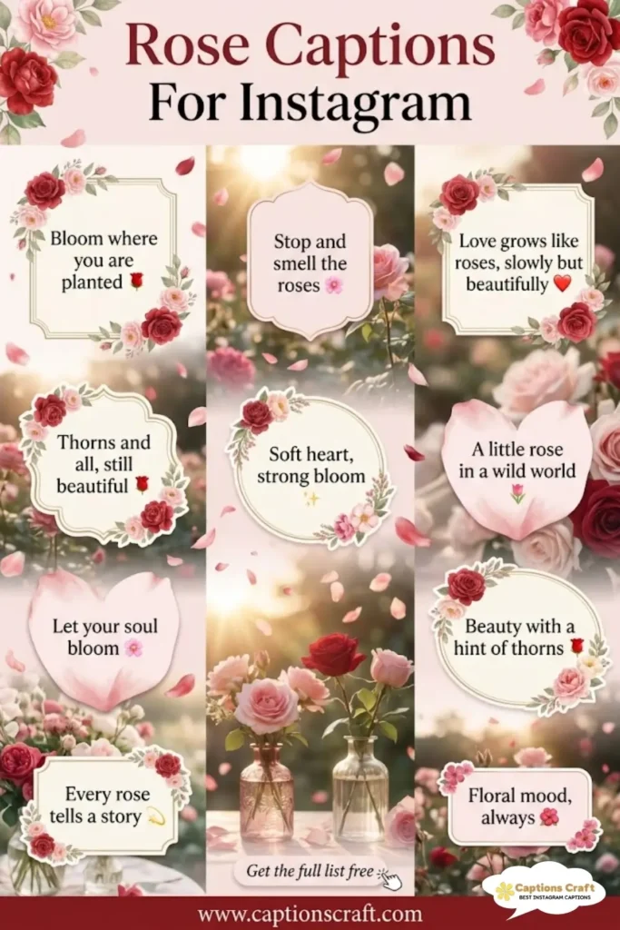 149+ Enchanting Rose Captions For Instagram and Quotes to Brighten Your Feed