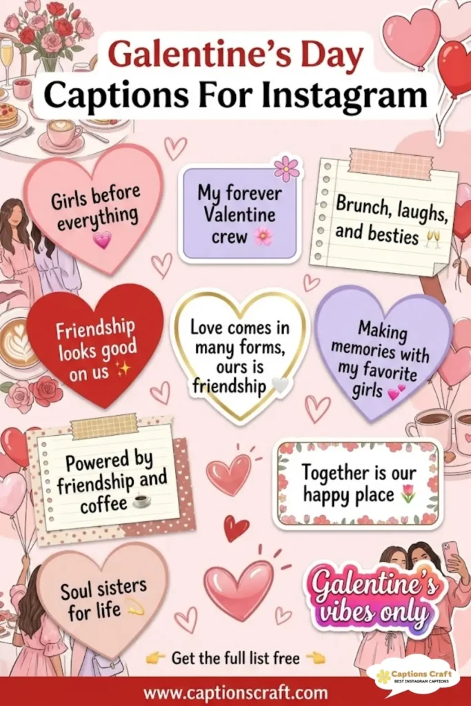 139+ Fabulous Galentines Day Captions For Instagram And Quotes to Celebrate Friendship