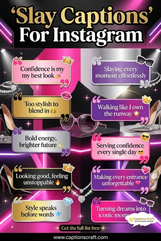 139+ Powerful Slay Captions For Instagram and Inspiring Quotes You Need Now