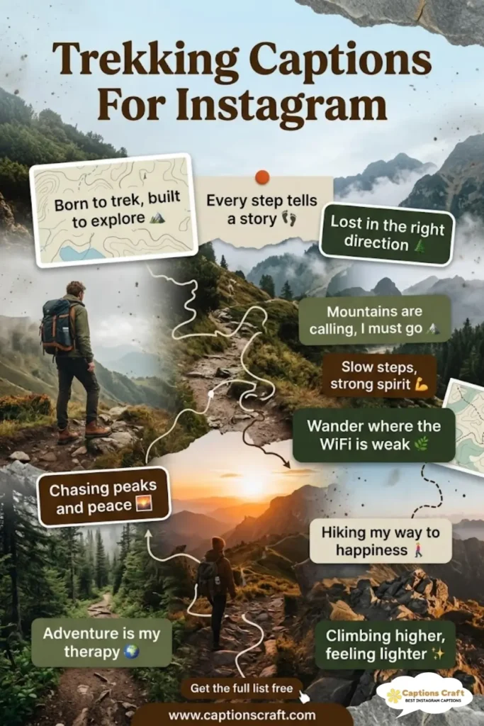 125+ Must-Have Trekking Captions For Instagram That Inspire Adventure Quotes