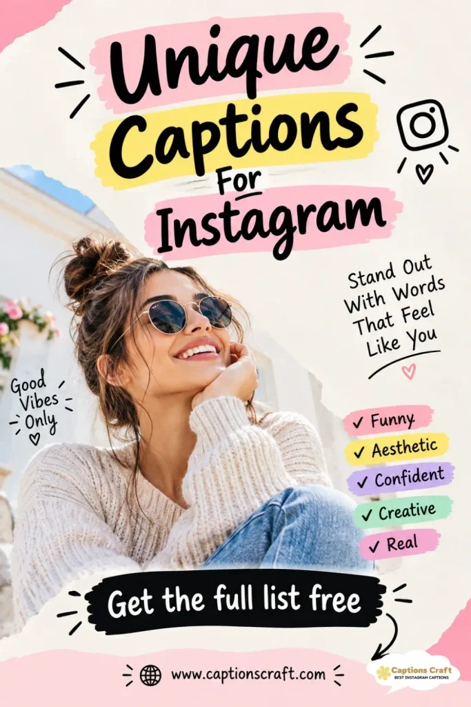 135+ Essential Unique Captions For Instagram That Ignite Curiosity and Engagement Quotes