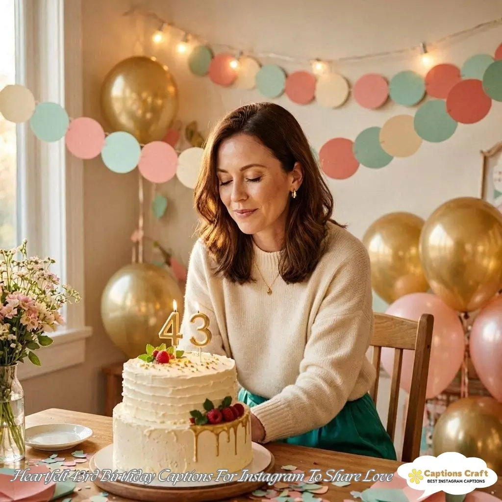 Celebrate Life with 43rd Birthday Captions For Instagram and 147+ Joyful Moments