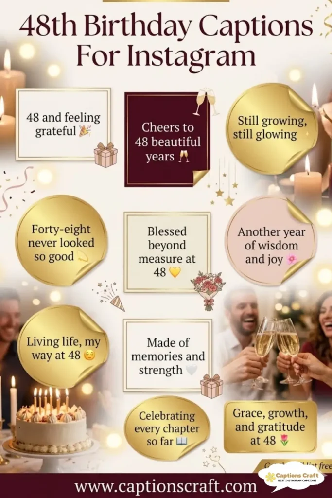 149+ Sweet 48th Birthday Captions For Instagram And Quotes To Mark Your Special Day