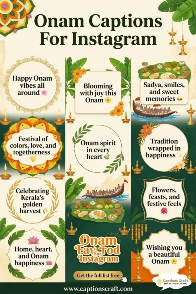 147+ Inspiring Onam Captions For Instagram and Quotes to Celebrate the Festival