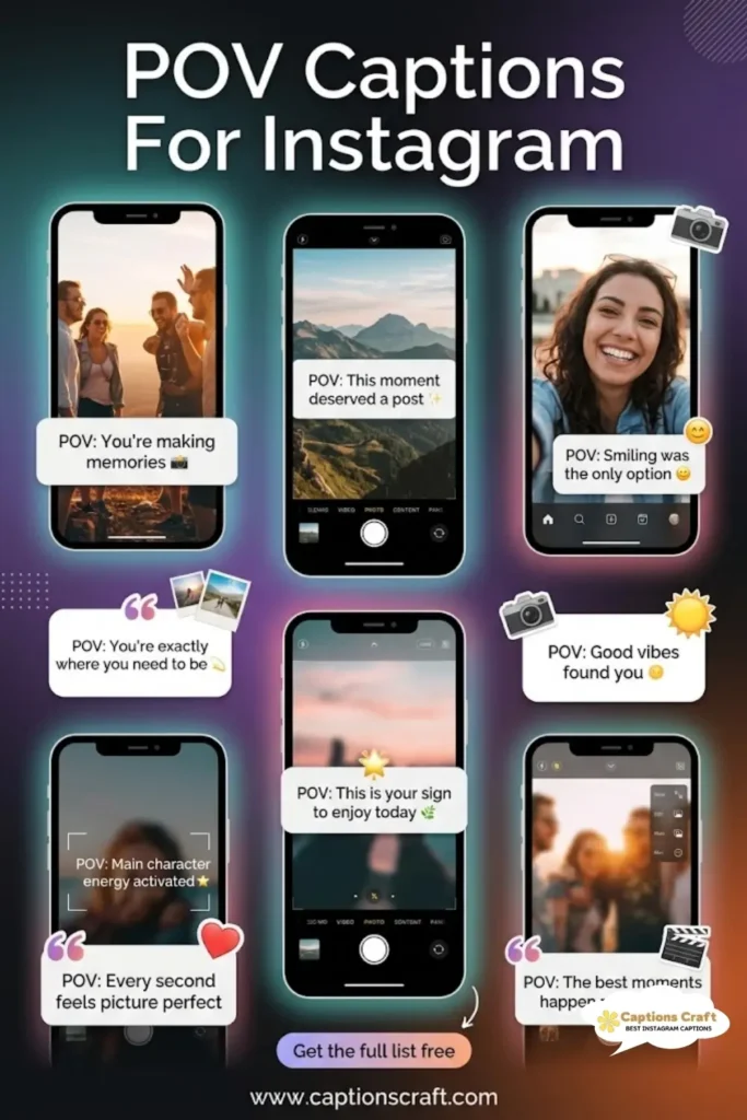 125+ Inspiring POV Captions For Instagram and Quotes to Boost Your Engagement