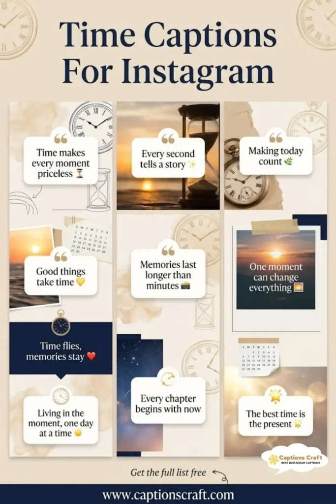 145+ Inspiring Time Captions For Instagram and Quotes to Capture Every Moment