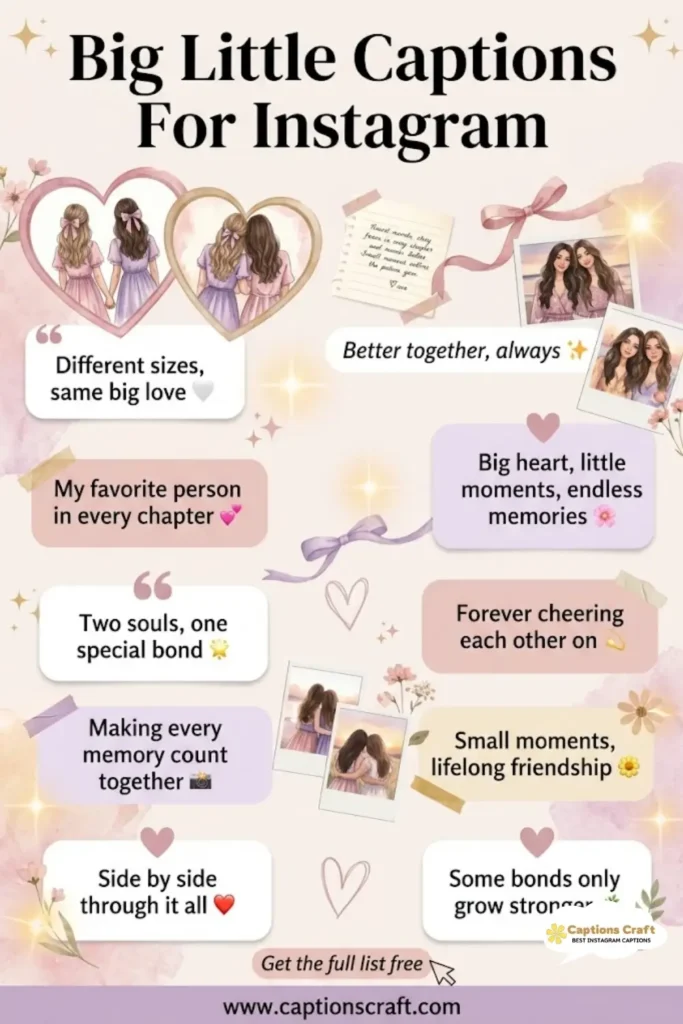 Craft Unique Big Little Captions For Instagram with 139+ Powerful Words