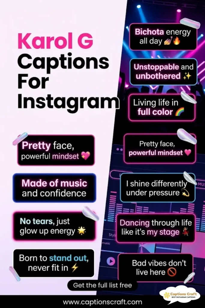 139+ Inspiring Karol G Captions For Instagram And Quotes That Spark Joy and Connection