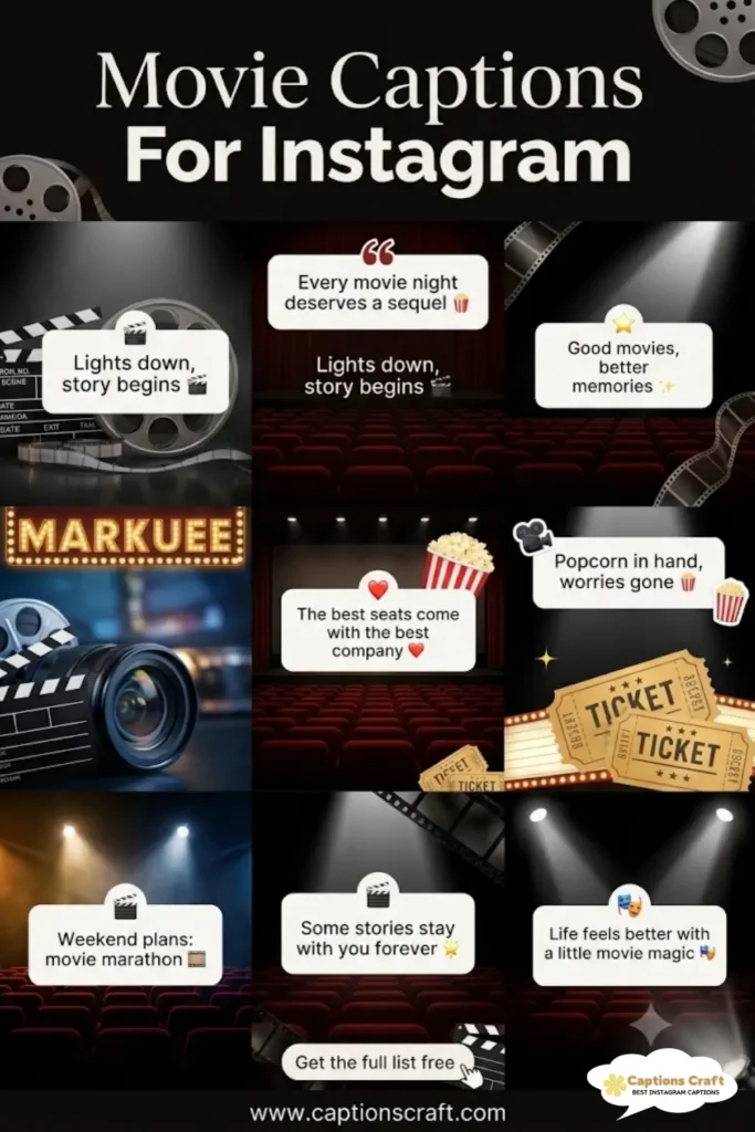 137+ Inspiring Movie Captions For Instagram and Quotes That Spark Joy in 2026