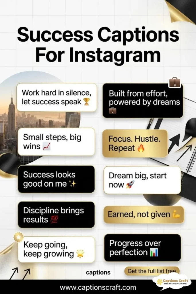 149+ Inspiring Success Captions For Instagram and Motivational Quotes to Shine