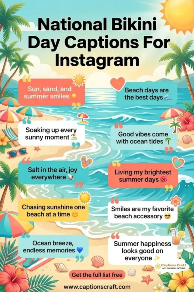 179+ National Bikini Day Captions to Heat Up Your Feed