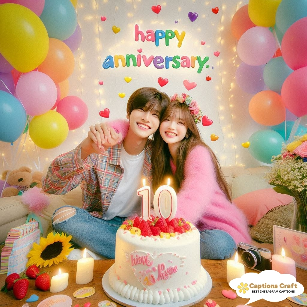 Romantic 10 Month Anniversary Instagram Captions For Lovebirds