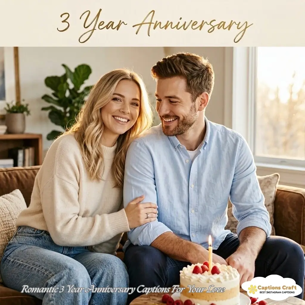 135+ Romantic 3 Year Anniversary Captions For Instagram & quotes Lasting Bonds