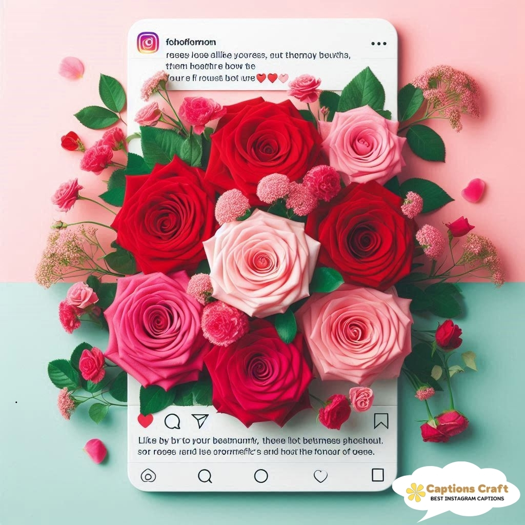 Romantic National Rose Month Captions for Instagram