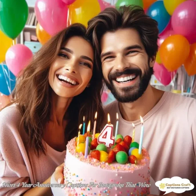 Short 4 Year Anniversary Captions For Instagram That Wow