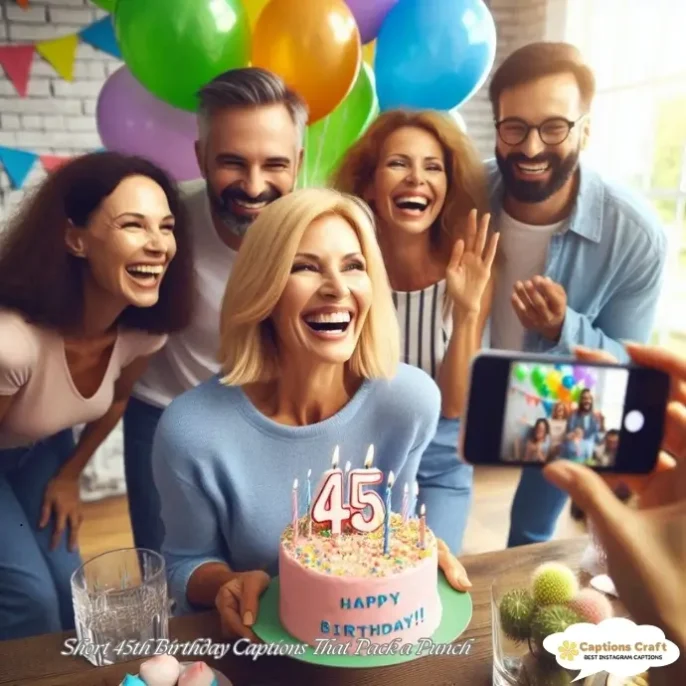 123+ Fun 45th Birthday Captions For Instagram And Quotes For Milestone Vibes