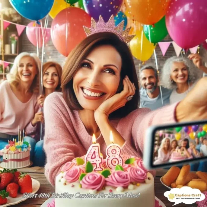 Short 48th Birthday Captions For Every Mood