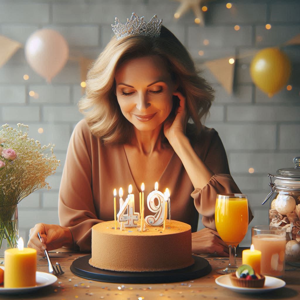 Short and sweet captions for 49th birthday posts