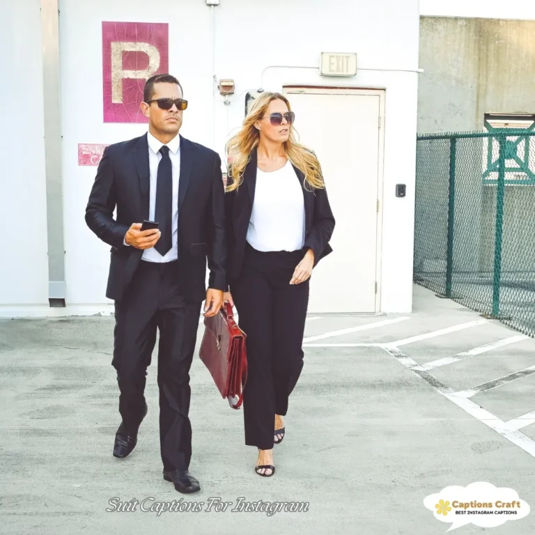 Suit Captions For Instagram