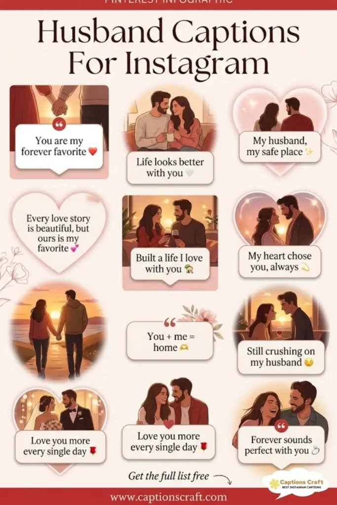 147+ Heartfelt Husband Captions For Instagram And Quotes That Celebrate Love and Laughter