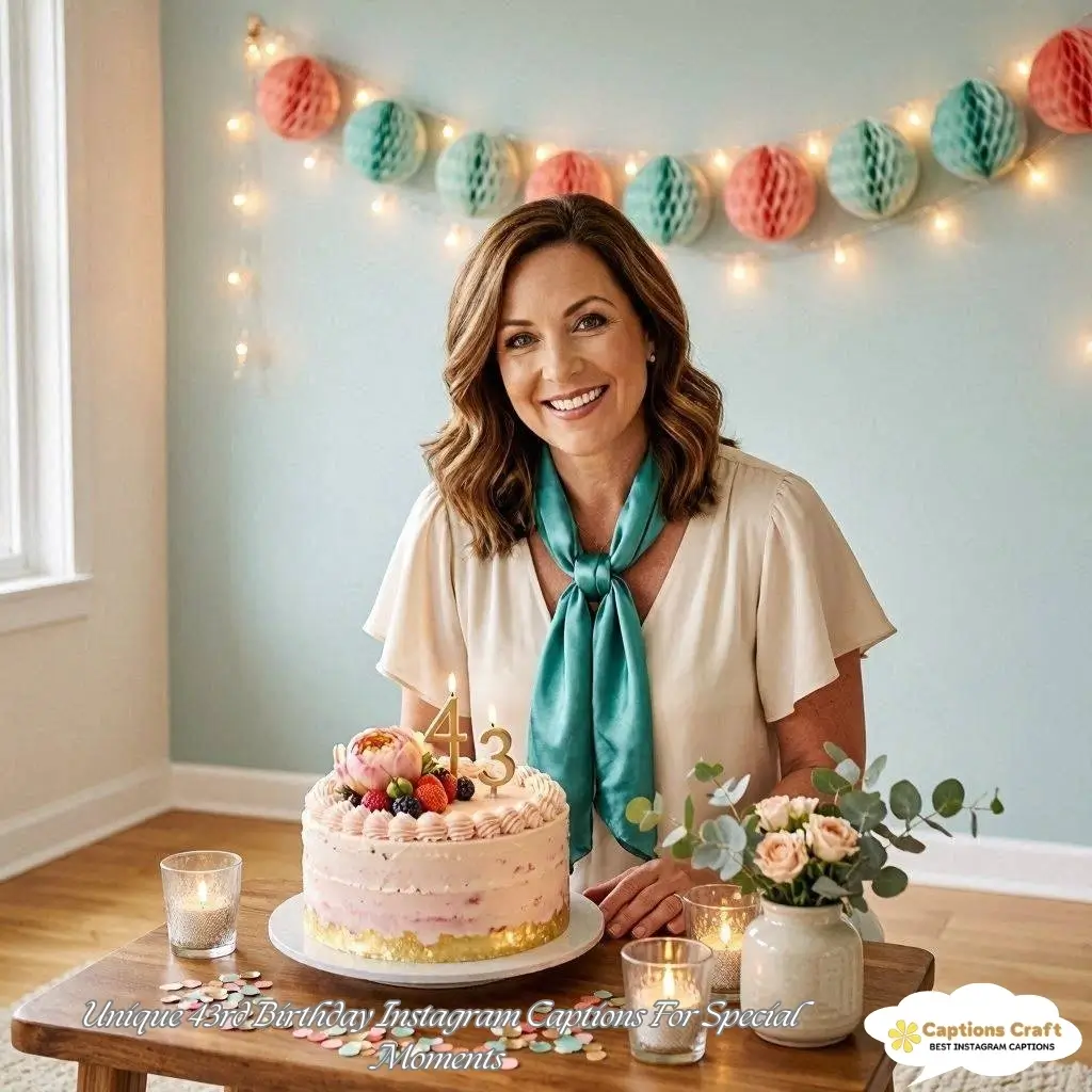 Celebrate Life with 43rd Birthday Captions For Instagram and 147+ Joyful Moments
