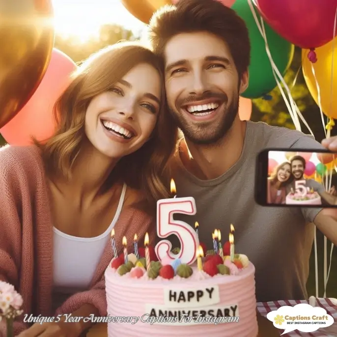 Unique 5 Year Anniversary Captions For Instagram